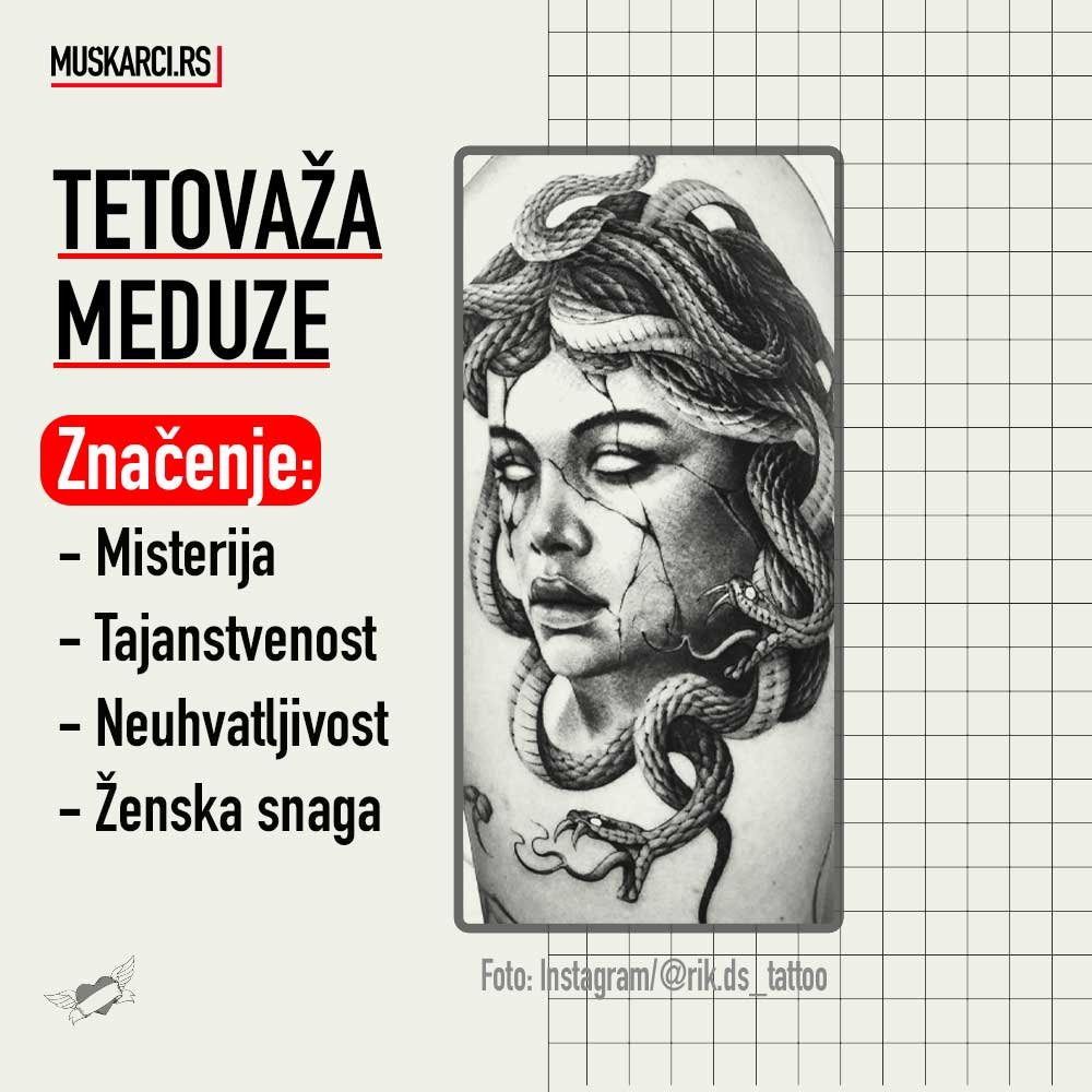 Značenje mitološke tetovaže Meduze