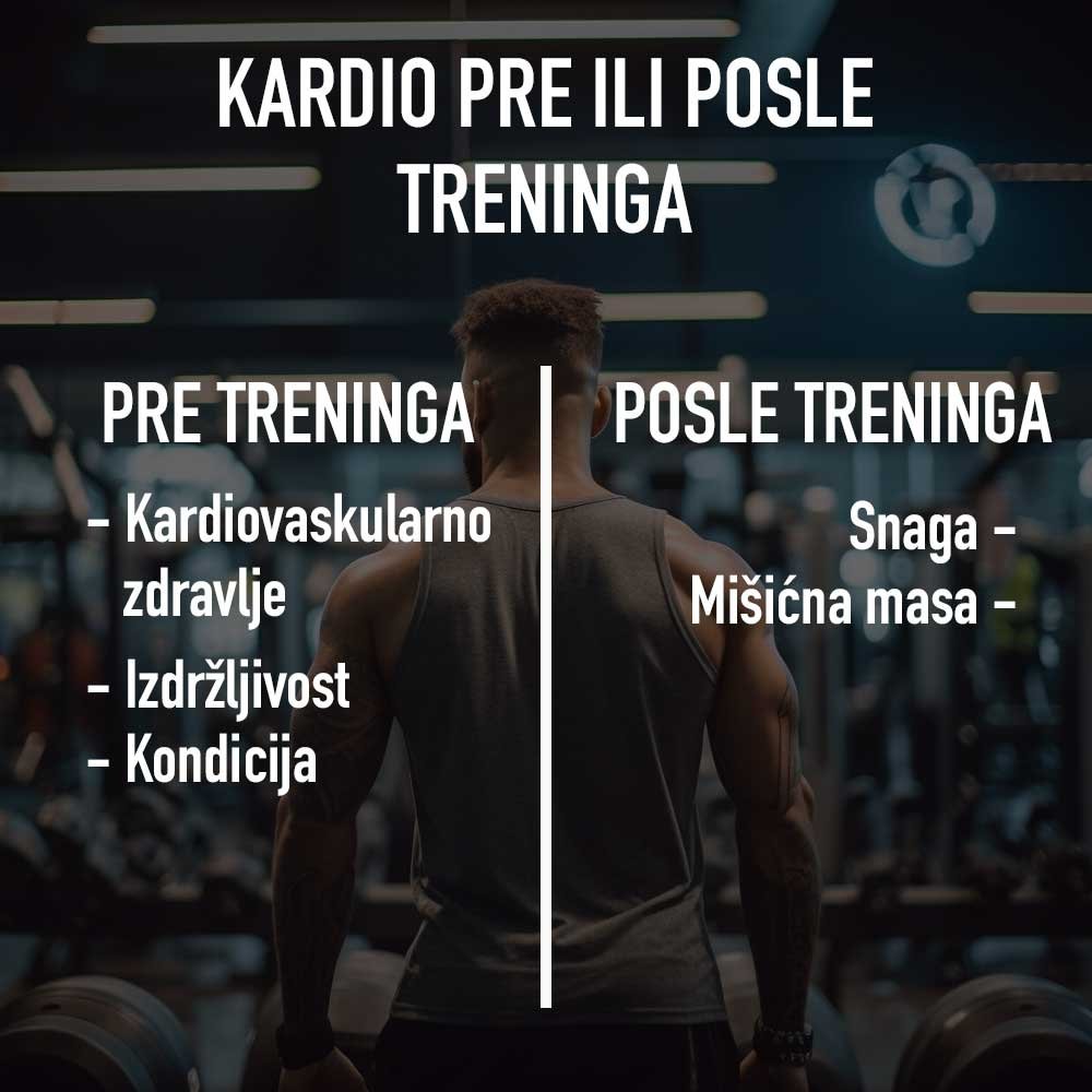 Kardio pre i posle treninga benefiti